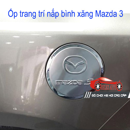 Ốp trang trí nắp bình xăng Mazda 3